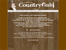 Tablet Screenshot of countrygabi.de